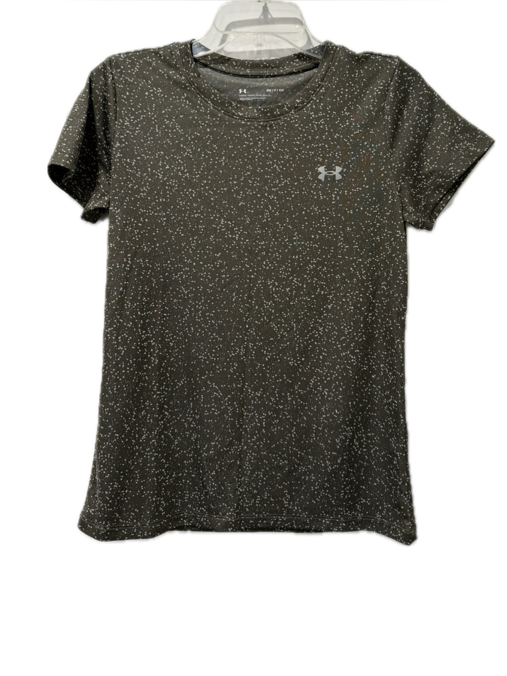 Under Armour Speckled Athletic Tee in Army Green